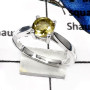 Lemon Quartz G - RSS814-Classic Cut Gemstones Handmade Light Weight Rings 925 Sterling Silver