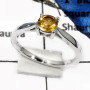Citrine Cut O - RSS814-Classic Cut Gemstones Handmade Light Weight Rings 925 Sterling Silver