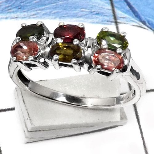 Tourmaline Cut B - RSS812-Elegant Party Look Designer Fashion Rings 925 Sterling Silver