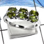 Peridot A - RSS811-Latest New Design Cut Gemstones Wholesale Rings 925 Sterling Silver