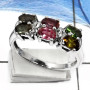 Tourmaline Cut B - RSS811-Latest New Design Cut Gemstones Wholesale Rings 925 Sterling Silver