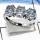Blue Topaz I - RSS811-Latest New Design Cut Gemstones Wholesale Rings 925 Sterling Silver
