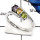 Peridot,Citrine & Amethyst G - RSS810-Eye Catching Cut Gemstone Weddings Rings 925 Sterling Silver