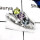 Peridot,Blue Topaz & Amethyst J - RSS810-Eye Catching Cut Gemstone Weddings Rings 925 Sterling Silver