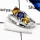 Iolite & Citrine Cut O - RSS810-Eye Catching Cut Gemstone Weddings Rings 925 Sterling Silver