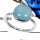 Blue Chalcedony C - RSS809-GORGEOUS NATURAL DESIGNER RINGS 925 STERLING SILVER