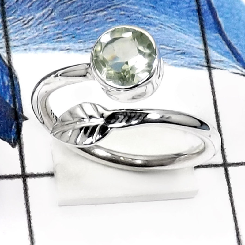 Green Amethyst D - SDR520-7x7 Round Cut Gemstones Designer Wholesale Rings 925 Sterling Silver Green Amethyst D - SDR520-7x7 Round Cut Gemstones Designer Wholesale Rings 925 Sterling Silver