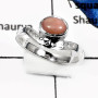 Pink Opal E - RSS807-Stunning Cabochon Gemstone Handmade Wholesale Rings 925 Sterling Silver