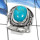 Blue Turquoise C - SDR517-Amazing Party Look Handmade Fashion Rings 925 Sterling Silver