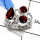 Garnet Cut H - RSS801-Natural Cut Gemstones Designer Rings 925 Sterling Silver