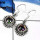 Mystic Quartz C - SDE572-Fabulous Cut Gemstone Designer Wedding Earrings 925 Sterling Silver