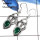 Green Onyx A - SDE569-Eye Catching Colorful Gemstones Designer Earrings 925 Sterling Silver
