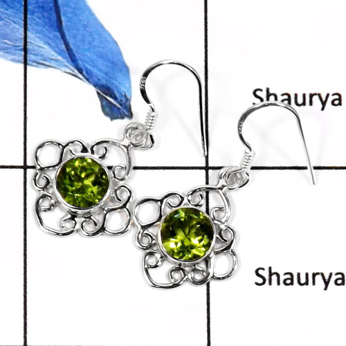 Peridot A - SDE555-Stunning Cut Gemstone Designer Wholesale Earrings 925 Sterling Silver Peridot A - SDE555-Stunning Cut Gemstone Designer Wholesale Earrings 925 Sterling Silver