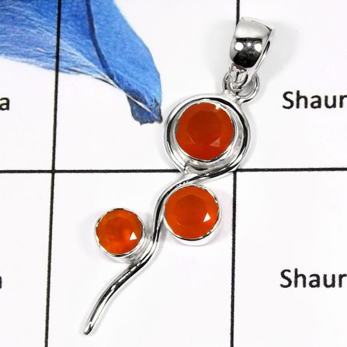 Carnelian Cut F - SSP757-Eye Catching New Design Cab & Cut Women's Pendants 925 Sterling Silver Carnelian Cut F - SSP757-Eye Catching New Design Cab & Cut Women's Pendants 925 Sterling Silver