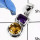 Amethyst Cut & Citrine E - SD417-Stunning Cut & Cab Party Wear Pendants 925 Sterling Silver