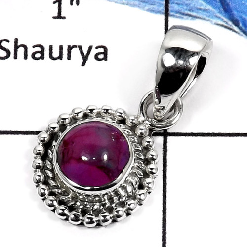 Purple Turquoise C - SD415-Exclusive Cabochon Gemstone Designer Light Weight Pendants 925 Sterling Silver Purple Turquoise C - SD415-Exclusive Cabochon Gemstone Designer Light Weight Pendants 925 Sterling Silver