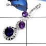 Amethyst Cut K - SD414-Classic New Design Designer Fashion Pendants 925 Sterling Silver