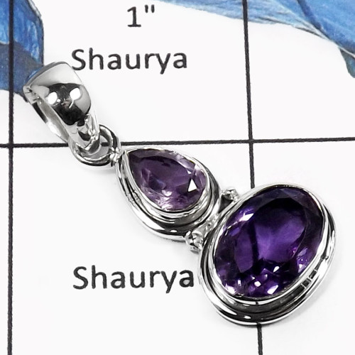 Amethyst Cut F - SSP740-Exclusive Cut & Cab Designer Wedding Pendants 925 Sterling Silver Amethyst Cut F - SSP740-Exclusive Cut & Cab Designer Wedding Pendants 925 Sterling Silver