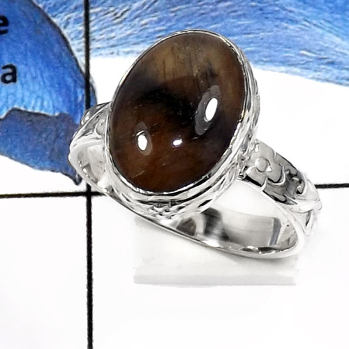 Chestolite M - RSS799-Natural Gemstone Colorful Designer Women's Rings 925 Sterling Silver