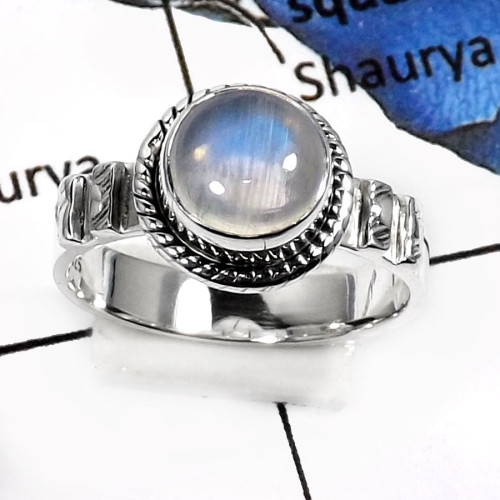Rainbow Moonstone E - RSS798-New Design Cabochon Gemstone Designer Fashion Rings 925 Sterling Silver Rainbow Moonstone E - RSS798-New Design Cabochon Gemstone Designer Fashion Rings 925 Sterling Silver
