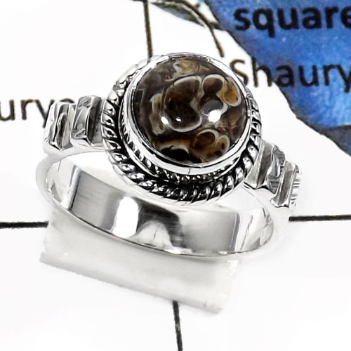 Turtella Jasper F - RSS798-New Design Cabochon Gemstone Designer Fashion Rings 925 Sterling Silver Turtella Jasper F - RSS798-New Design Cabochon Gemstone Designer Fashion Rings 925 Sterling Silver