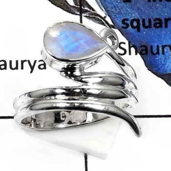 Rainbow Moonstone Cut B - SDR511-Attractive Cut Gemstone Handmade Fashion Rings 925 Sterling Silver Rainbow Moonstone Cut B - SDR511-Attractive Cut Gemstone Handmade Fashion Rings 925 Sterling Silver