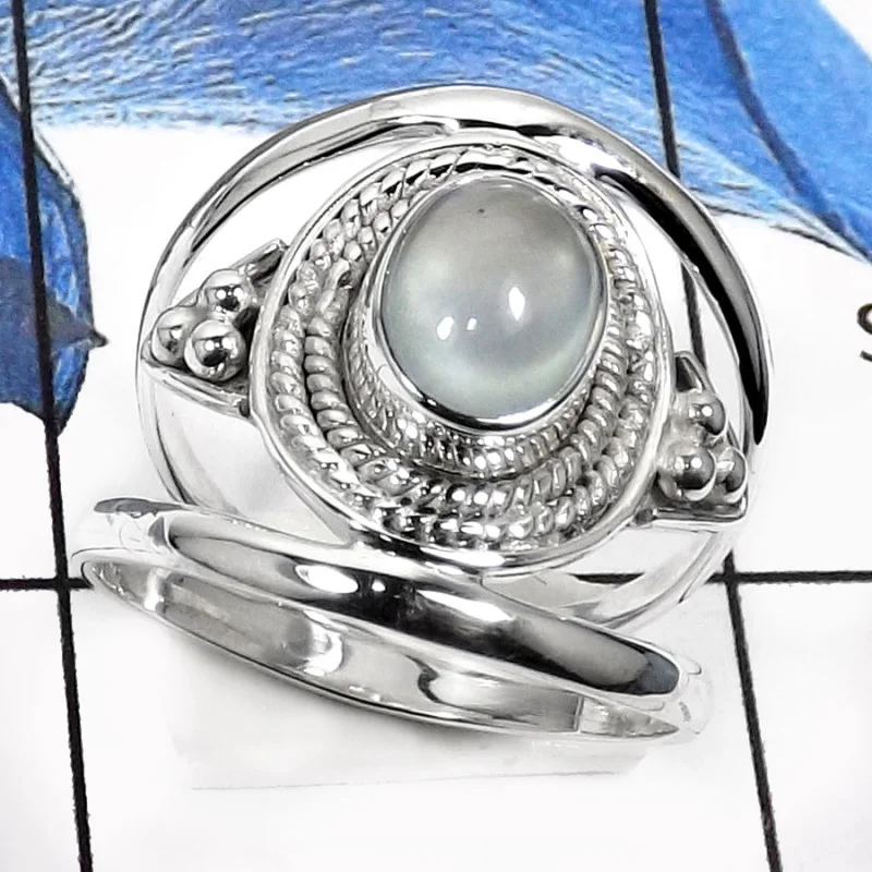 Aqua Chalcedony E - RSS796-Valentine Special Latest Designer Wedding Rings 925 Sterling Silver Aqua Chalcedony E - RSS796-Valentine Special Latest Designer Wedding Rings 925 Sterling Silver