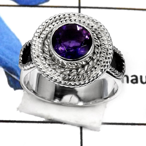 Amethyst Cut B - RSS793-Valentine Special Stunning Cut Gemstone Fashion Ring 925 Sterling Silver Amethyst Cut B - RSS793-Valentine Special Stunning Cut Gemstone Fashion Ring 925 Sterling Silver