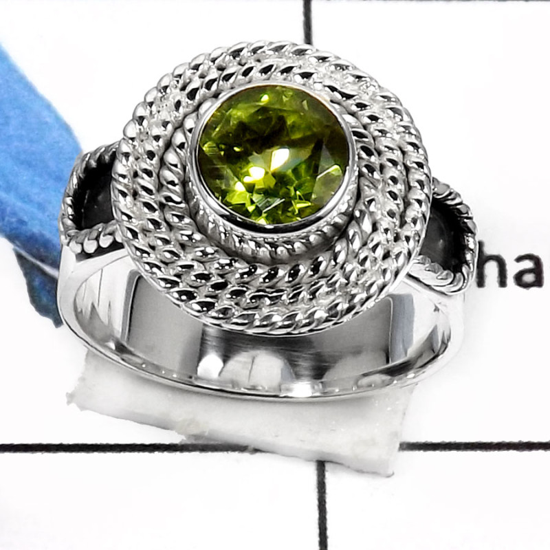 Peridot D - RSS793-Valentine Special Stunning Cut Gemstone Fashion Ring 925 Sterling Silver Peridot D - RSS793-Valentine Special Stunning Cut Gemstone Fashion Ring 925 Sterling Silver