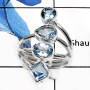 Blue Topaz D - RSS792-Valentine Special Gorgeous Handmade Designer Rings 925 Sterling Silver