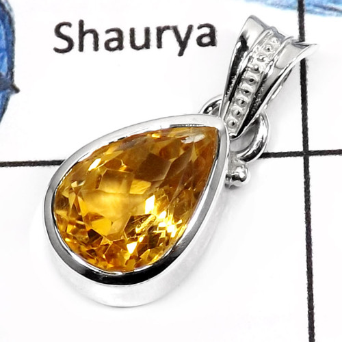 Citrine Cut B - ISP538-Beautiful Citrine Cut Gemstone Handmade Wholesale Pendants 925 Sterling Silver Citrine Cut B - ISP538-Beautiful Citrine Cut Gemstone Handmade Wholesale Pendants 925 Sterling Silver