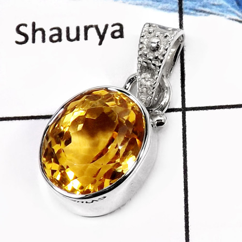 Citrine Cut K - ISP538-Beautiful Citrine Cut Gemstone Handmade Wholesale Pendants 925 Sterling Silver Citrine Cut K - ISP538-Beautiful Citrine Cut Gemstone Handmade Wholesale Pendants 925 Sterling Silver