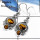 Tiger Eye D - SDE551-Beautiful Cut & Cab Handmade Designer Women Earrings 925 Sterling Silver