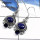 Lapis Lazuli & Iolite Cut G - SDE551-Beautiful Cut & Cab Handmade Designer Women Earrings 925 Sterling Silver