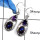 Labradorite Cab & Mystic Quartz O - SDE548-Elegant Cut & Cab Prong Setting Earrings 925 Sterling Silver
