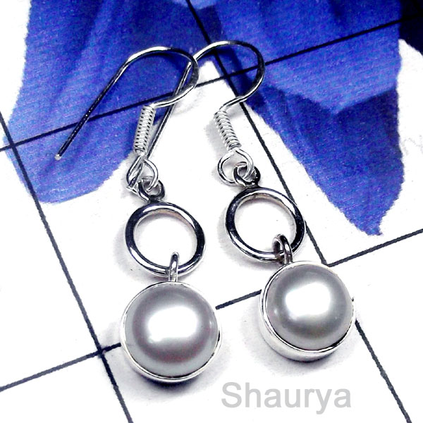 Pearl A - PPE993-Beautiful Pearl Gemstone Gorgeous Earring