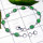 Green Turquoise A - SBB992-Plain Silver Semiprecious Gemstone Bejal Bracelet