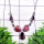 Rodochrosite B - SDN991-Sterling Silver Semiprecious Gemstone Stylish Necklace
