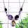Multi Cut Gemstone G - SDN991-Sterling Silver Semiprecious Gemstone Stylish Necklace
