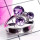 Amethyst A - SDR982-Exclusive Silver Semiprecious Gemstone Trendy Ring