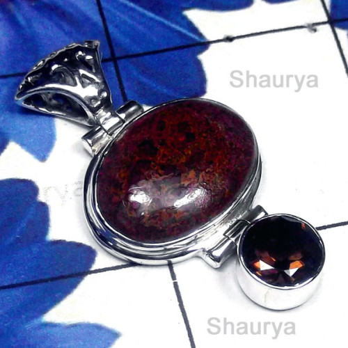 Dichroic Glass O - SD919-Semiprecious Gemstone Sterling Silver Stunning Pendant Dichroic Glass O - SD919-Semiprecious Gemstone Sterling Silver Stunning Pendant