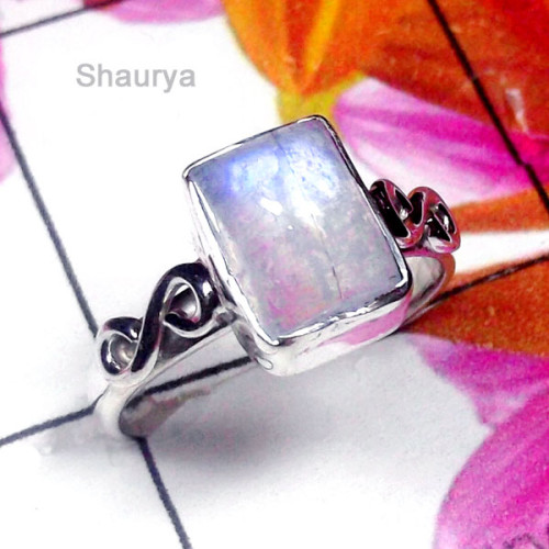 Rainbow Moonstone A - SDR980-925 Exclusive Silver Rainbow Moonstone Wholesale Designer Rainbow Moonstone A - SDR980-925 Exclusive Silver Rainbow Moonstone Wholesale Designer
