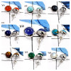 100 Pairs Studs Earrings STCAB100PS- Cab Gemstone Plain Setting 925 Silver 100 Pairs Studs Earrings STCAB100PS- Cab Gemstone Plain Setting 925 Silver