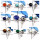100 Pairs Studs Earrings STCAB100PS- Cab Gemstone Plain Setting 925 Silver