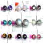 100 Pairs Studs Earrings STCAB100PS- Cab Gemstone Plain Setting 925 Silver