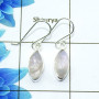 Rainbow Moonstone Cab O - SPE769-Amazing 925 Sterling Silver Factory Handmade Earrings