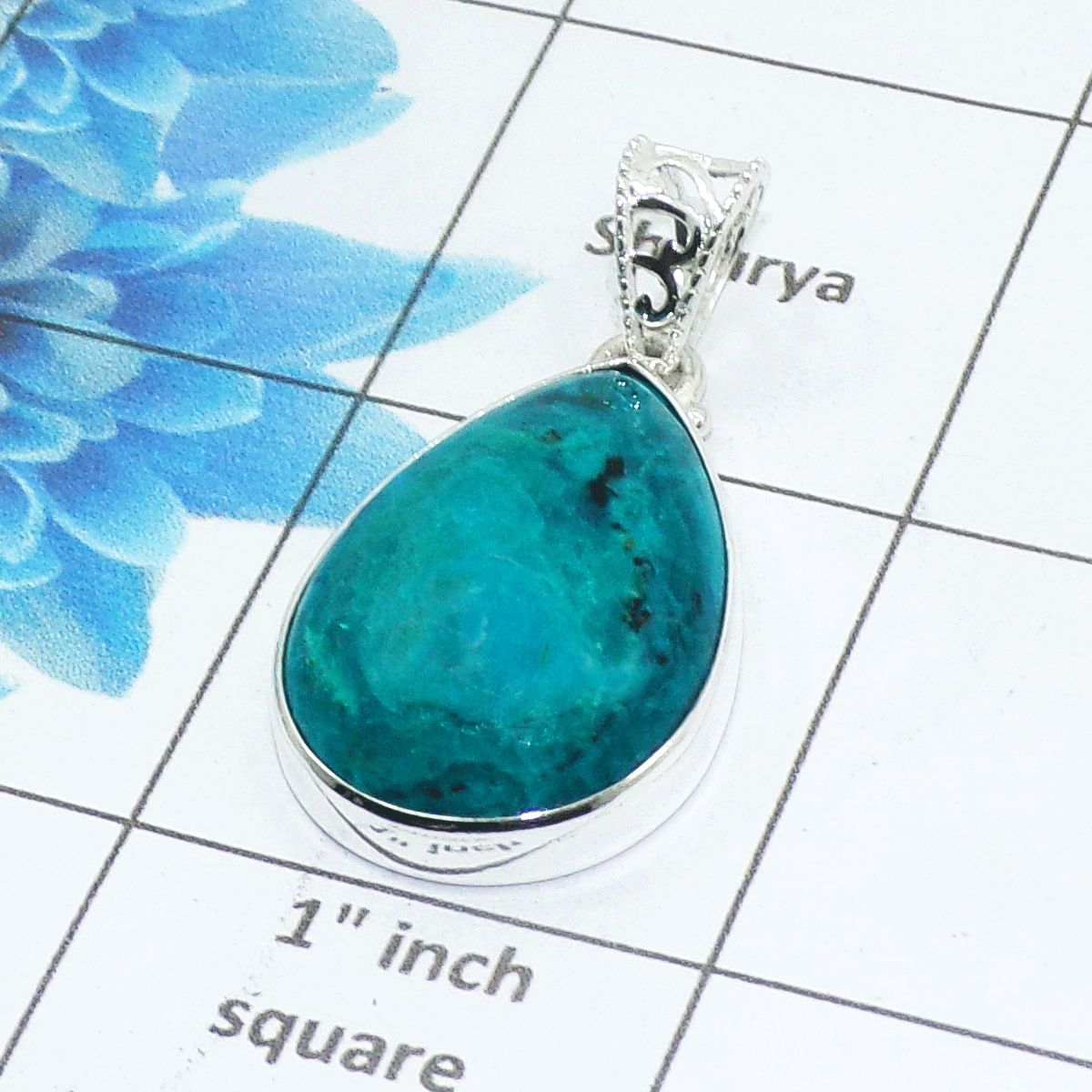 Natural Opalina Cab Pendant C - ISP499 - Pear Shape Solid 925 Sterling Silver Plain Setting Pendant Natural Opalina Cab Pendant C - ISP499 - Pear Shape Solid 925 Sterling Silver Plain Setting Pendant