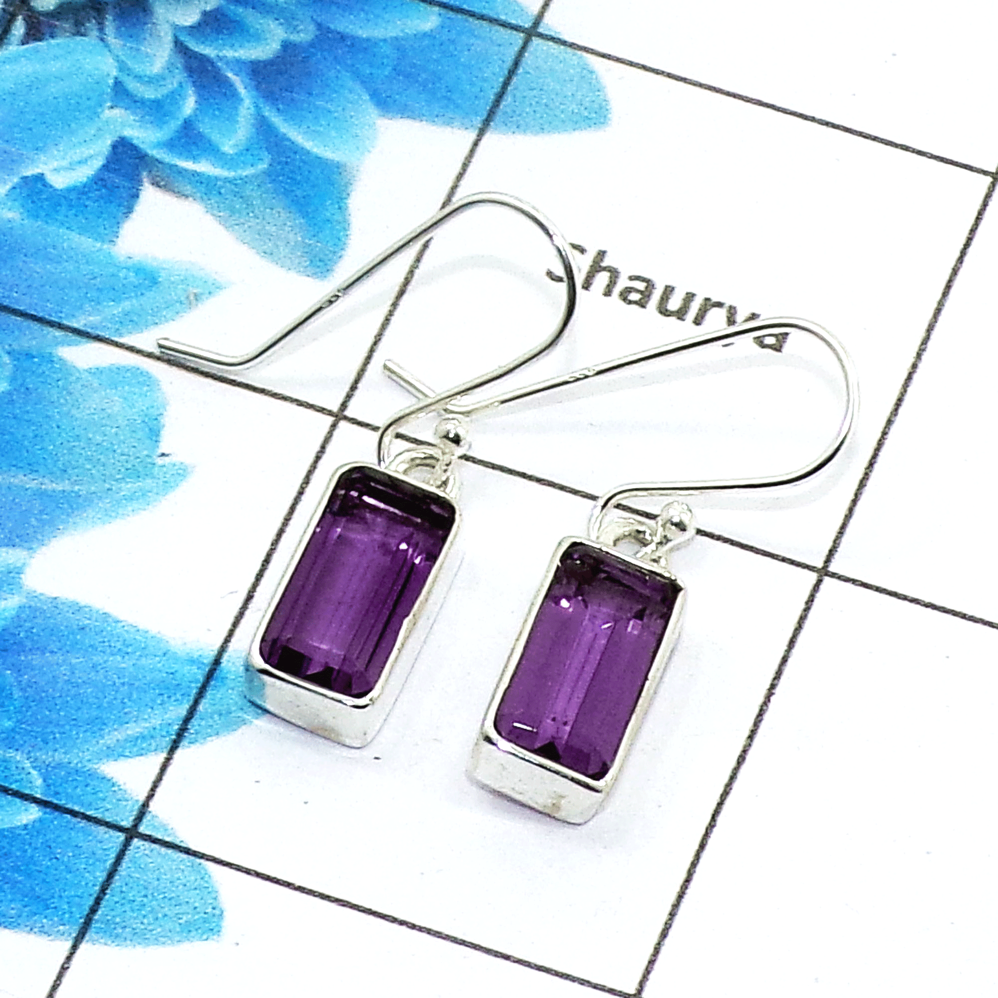 Stunning Amethyst Cut Earring A - SPE757-New Collection Octagon Shape 925 Sterling Silver Factory Handmade Earrings Stunning Amethyst Cut Earring A - SPE757-New Collection Octagon Shape 925 Sterling Silver Factory Handmade Earrings