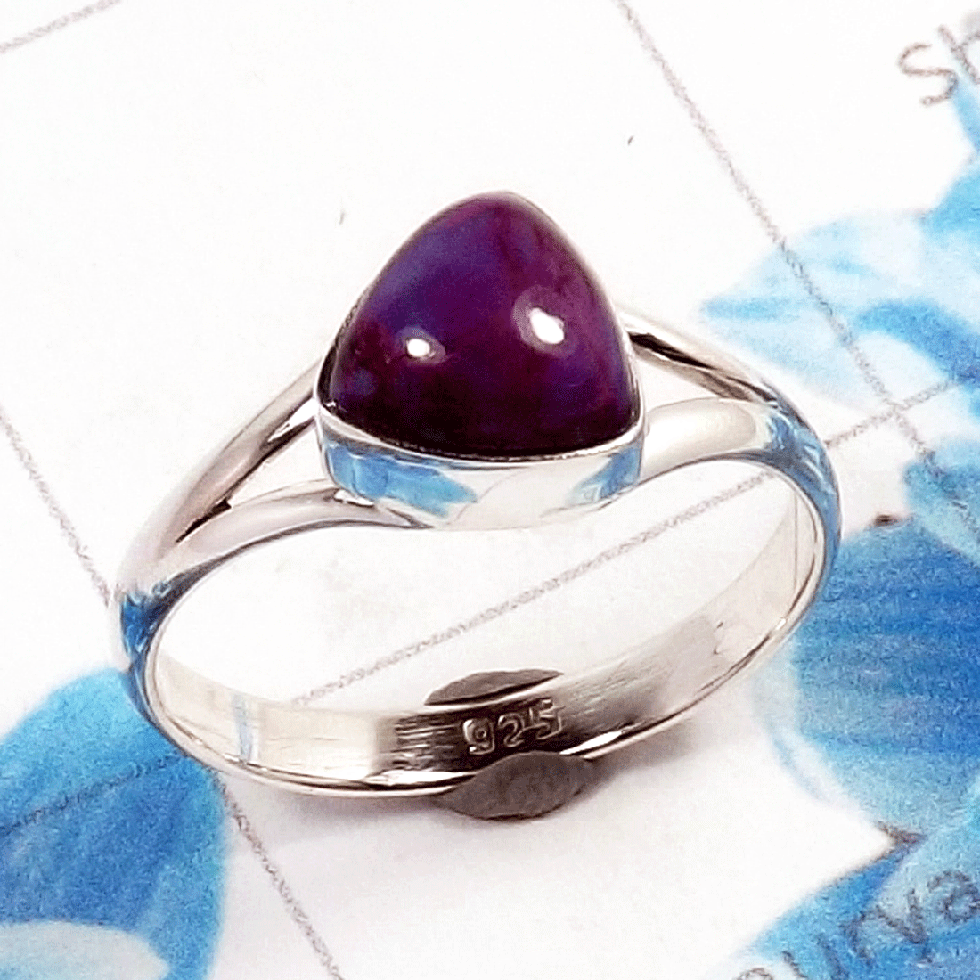 Purple Turquoise G - RBS961-925 Sterling Silver Fabulous Purple Turquoise Gemstone Ha Purple Turquoise G - RBS961-925 Sterling Silver Fabulous Purple Turquoise Gemstone Ha