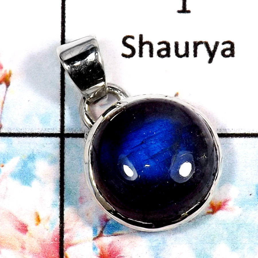 Labradorite Cab-A FSP943-Blue Fire Labradorite Cab Free Size Wholesale Pendant 925 Sterling Silver